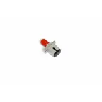 FA-S11Z-SC/ST-N/RD-SL Оптический проходной адаптер SC-ST, SM/MM, simplex, корпус металл, красные колпачки | 364553 | Hyperline