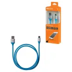 Дата-кабель, ДК 17, USB - USB Type-C, 1 м, силиконовая оплетка, голубой, | SQ1810-0317 | TDM