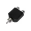 Переходник штекер RCA - 2 гнезда RCA | 14-0421 | REXANT