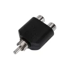 Переходник штекер RCA - 2 гнезда RCA | 14-0421 | REXANT