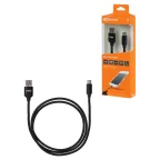 Дата-кабель, ДК 8, USB - USB Type-C, 1 м, тканевая оплетка, черный, | SQ1810-0308 | TDM