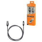 Дата-кабель, ДК 11, USB - USB Type-C, 1 м, тканевая оплетка, серый, | SQ1810-0311 | TDM