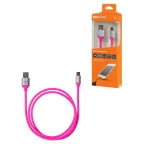 Дата-кабель, ДК 20, USB - USB Type-C, 1 м, силиконовая оплетка, розовый, | SQ1810-0320 | TDM