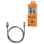 Дата-кабель, ДК 10, USB - micro USB, 1 м, тканевая оплетка, серый, | SQ1810-0310 | TDM