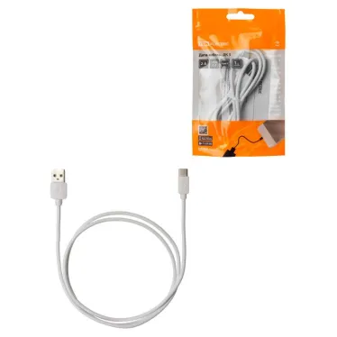 Дата-кабель, ДК 5, USB - USB Type-C, 1 м, белый, | SQ1810-0305 | TDM