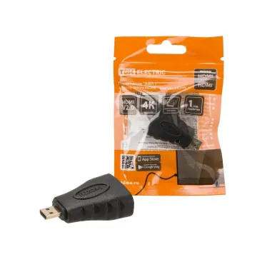 Переходник "АВП 1" штекер micro HDMI - гнездо HDMI, позолоченные контакты, | SQ4040-0101 | TDM
