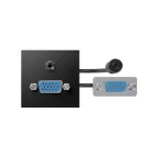 Simon S400 Модуль с адаптером, проходной VGA + MiniJack мама/мама, черный, Simon 400 | 40000191-038 | Simon
