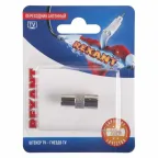                  Переходник антенный, (штекер TV - гнездо TV), (1шт.) | 06-0030-A | REXANT
               