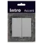 Переключатель Intro Accent 6-107-01 двойной, 10А-250В, IP20, СУ, AL/CU, белый