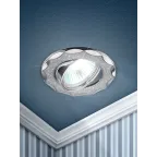 Светильник декор звезда со стеклянной крошкой MR16,12V/220V, 50W,хром/серебряны DK17 CH/SH SL