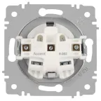 Розетка Intro Accent 6-202-06 2P+E Schuko, 16А-250В, IP20, СУ, перламутр