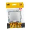 BRITE Розетка с заземлением с защитными шторками и крышкой 16А IP44 РСбш10-3-44-БрА алюминий