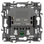 Розетка Серия 12 12-4109-16 , 2P+E 16A-250В, штор. с 2xUSB 5В-3А, титан