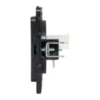 Стокгольм Механизм Розетки RJ-45 1-местной черный