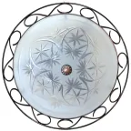                  Светильник НПБ 01-3х60-160 3х60Вт Е27 ЛН/КЛЛ/LED IP20 прозрачный матовый, корпус "Орнамент" медь | 1005151678 | Элетех
               