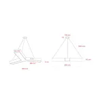 Светильник LED Geometria Igrek SPO-142-W-40K-044 44Вт 4000K 3000Лм IP40 800х80 белый подвесной драйвер внутри