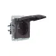 BRITE Розетка с заземлением с защитными шторками и крышкой 16А IP44 РСбш10-3-44-БрТБ темная бронза