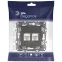 Розетка 2хRJ45, Эра Elegance, антрацит, 14-3108-05