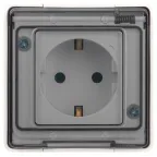 Розетка Эксперт 11-2501-01 2P+E IP55, 16A-250В, ОУ, белый