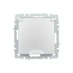 BRITE Розетка с заземлением с защитными шторками и крышкой 16А IP44 РСбш10-3-44-БрА алюминий