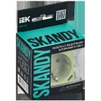 SKANDY Розетка с заземлением с защитными шторками 16А с USB C 18Вт SK-R17G мятный IEK