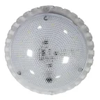                  Светильник светодиодный пылевлагозащищенный для ЖКХ "Сенсора" LED (ф133, 7Вт, 840Лм, 6500К) IP50 с датч. ИУ | 1030450337 | Элетех
               