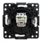 Стокгольм Механизм Розетки RJ-45 1-местной черный