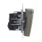 BRITE Розетка с заземлением с защитными шторками и крышкой 16А IP20 РСбш10-3-БрШ шампань