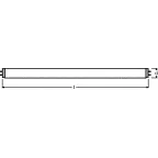 Лампа линейная люминесцентная ЛЛ 58Вт Т8 G13 827 L PLUS ECO | 4050300603049 | Osram