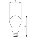 Лампа накаливания ЛОН Stan 40W E27 230V A55 CL 1CT/12X10 | 926000000885 | PHILIPS
