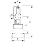 Лампа архитектурная/сценическая MSR Gold 700/2 FastFit 1CT/8 | 928106205114 | PHILIPS