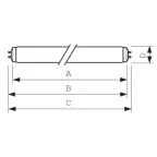 Лампа люминесцентная инсектицидная Actinic BL TL-K 40W/10-R | 928004101029 | PHILIPS