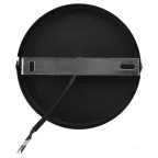 Светильник подвесной декоративный PL2 BK/RC E27 max 60W, d300 мм, шагрень черный/медь