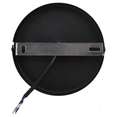 Светильник подвесной декоративный PL2 BK/RC E27 max 60W, d300 мм, шагрень черный/медь