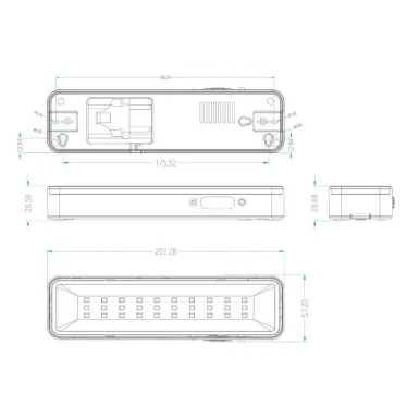 Светильник аварийного освещения светодиодный DBA-105-0-20 постоянный 30LED 5ч IP20 | Б0044398 | ЭРА
