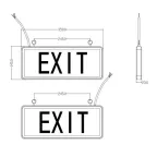Светильник аварийный светодиодный SSA-101-2-20 1,5ч 3Вт ВЫХОД-EXIT-стрелка | Б0044389 | ЭРА