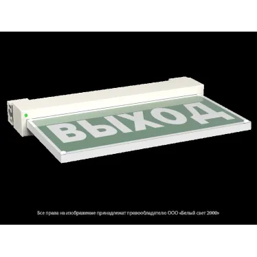 Световой указатель аварийного освещения светодиодный BS-EVERON-51-S1-INEXI2 9,2Вт 230В 1ч IP65 универсальный накладной/встраиваемый | a15620 | Белый с