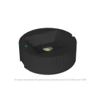 Световой указатель аварийного освещения светодиодный BS-OKO-10-L1-24 Black черный 24В 4,2Вт IP20 накладной централизованный | a15319 | Белый свет