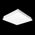 Люминесцентный светильник A070 для V-Clip® 4х24 600х600х100 IP65/54 с рассеивателем опал аварийный | V1-A3-07070-10A00-6596LUM | VARTON
