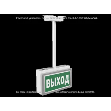 Световой указатель аварийного освещения BS-BRIZ-83-S1-INEXI2 | a15810 | Белый свет