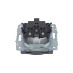 BRITE Розетка с заземлением с защитными шторками и крышкой 16А IP44 РСбш10-3-44-БрМ маренго