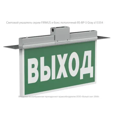 Указатель аварийный светодиодный BS-FIRMUS-71-S1-INEXI2 3Вт 1ч  IP40 постоянный накладной/подвесной  |a18967 |Белый свет