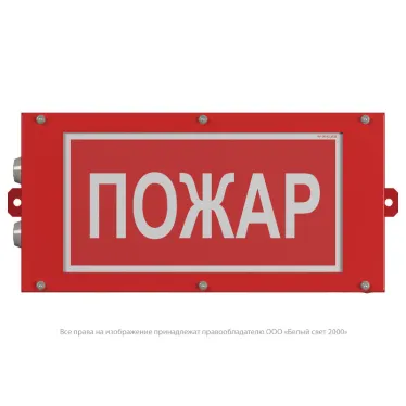 Указатель аварийный светодиодный BS-CANRON-71-S1-INEXI2 11,4Вт 1ч постоянный накладной IP65 | a15569 | Белый свет