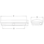 Указатель аварийный светодиодный LYRA 4223-4 LED 3,6Вт 3ч постоянный накладной IP42 | 4502000030 | Световые Технологии