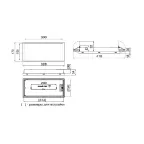 Указатель аварийный светодиодный KONTUR BS-7141-10x0,3 LED 1ч постоянный накладной/встраиваемый IP42 | a14895 | Белый свет