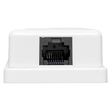 Розетка настенная TERACOM Cat.5E неэкран. 1 порт RJ-45 Dual IDC белая
