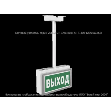 Световой указатель аварийного освещения BS-VOLNA-85-S1-INEXI3 | a15852 | Белый свет