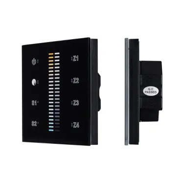 Панель Sens SR-2830B-AC-RF-IN Black (220V,MIX+DIM,4зоны) | 021062 | Arlight