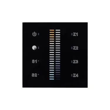 Панель Sens SR-2830B-AC-RF-IN Black (220V,MIX+DIM,4зоны) | 021062 | Arlight