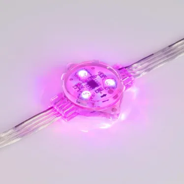 Модуль управляемый VISOR-SPI-5060-3-12V RGB 120deg (D30x16mm, 0.75W, IP68) | 029377 | Arlight